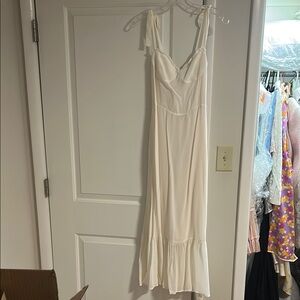 Reformation white Nikita Dress
